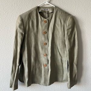 Giorgio Armani Striped Jacket in Blue and Tan